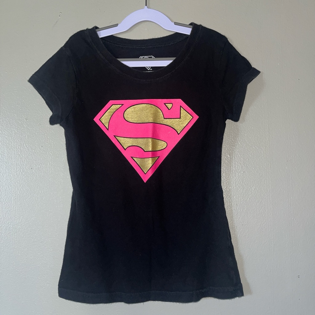 Girls Superman Shirt Previously Owned
